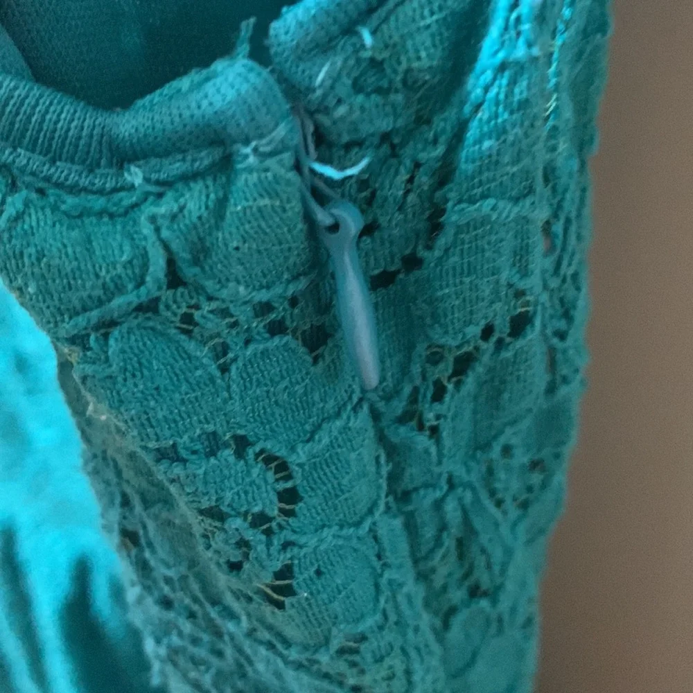 🌻 HOST PICK 🌻 Urban Outfitters Pins & Needles Green Floral Lace Summer Dress - Picture 5 of 6